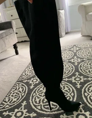 SO Over Knee Black Boots thumbnail 1