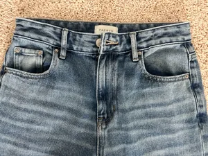 Pacsun Madison High Waisted Girlfriend Jeans Medium Indigo thumbnail 2