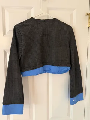 Zara poplin shirt and mini skirt set thumbnail 4