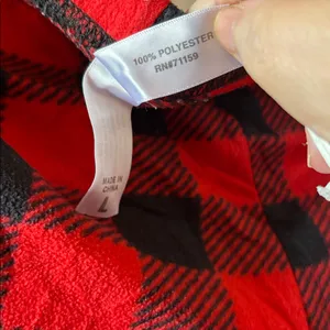 FINAL MARKDOWN Ladies Red and Black arctic trail Plaid flannel Pajama Pants larg thumbnail 4