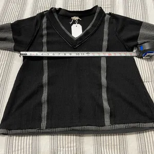 POL New Arrival. Relaxed fit top with contrast panels. thumbnail 3