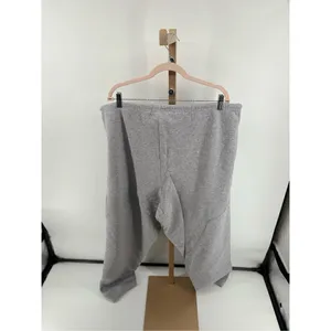 NWT SKIMS Cotton Fleece Jogger 3X Light Heather Gray Sweatpants 30.5 Inseam thumbnail 6