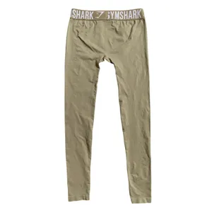 Gymshark Flex Leggings Womens‎ Medium Olive Green Seamless Logo Waistband Pants thumbnail 7