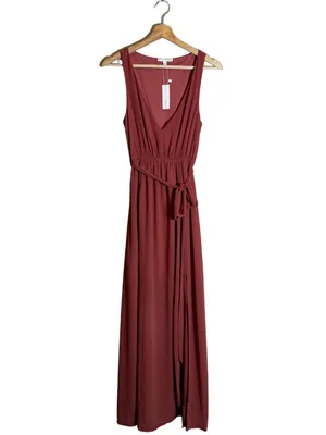 Baltic Born Hera Chiffon Maxi Dress Women XS Berry Formal Bridesmaid Wedding NWT thumbnail 4