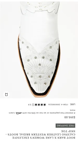 White Lane Cowboy Boots Size 8 thumbnail 9