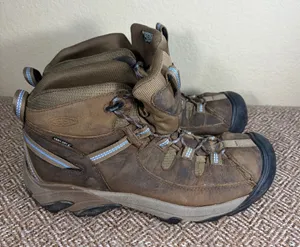 Keen Dry Targhee II Brown Nubuck Waterproof Womens Hiking Boots Sz 11 Outdoor thumbnail 1
