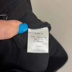 ✨Quince Ultra-Stretch Skinny Black Sz Small Pants✨ thumbnail 8