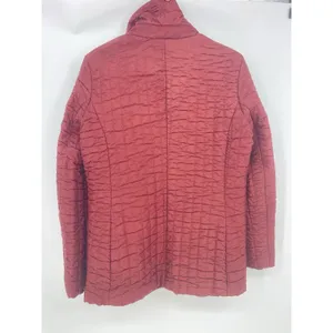 Cole Haan Country Thermal Insulation Burgundy Quilted Coat Jacket‎ Size L thumbnail 4