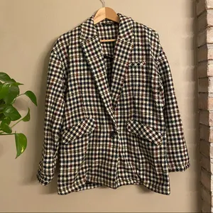 ZARA TRF Houndstooth Jacket‎ thumbnail 2