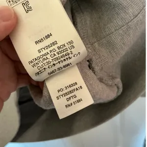 Patagonia Worn Wear Quilted Snap Sweater XSmall Grey thumbnail 5