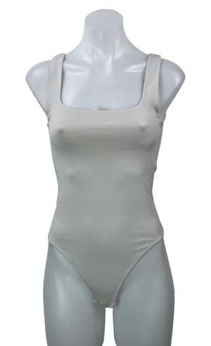 Bundle of 2 Aritzia Babaton Gray Blue Square Neck Thong Tank Bodysuit Top Size S thumbnail 1