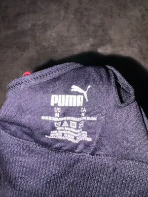 Puma Black and Grey Sports Bra thumbnail 4