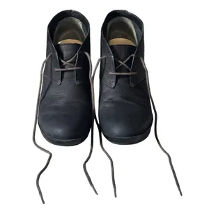 Cole Haan x Air Wedge Ankle Boots Black Leather Lace Up Chukka Womens 8B Indie thumbnail 4