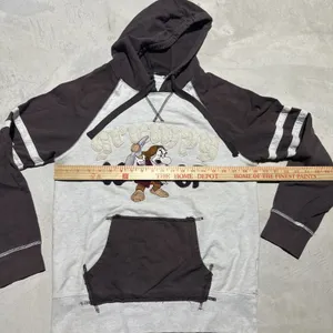Walt Disney World Grumpy Unisex Size Small Cotton Blend Brown Hoodie thumbnail 4