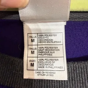 Disney Store Exclusive Purple Eeyore Vintage Fleece Sweatshirt Sz M thumbnail 5