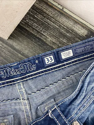 Miss Me Blue Denim Cropped Capri Jeans 33 thumbnail 4