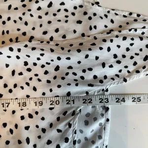 BeachLunchLounge Polka Dot Blouse V Neck Boho Tie Front Flowy Casual Chic Top L thumbnail 9