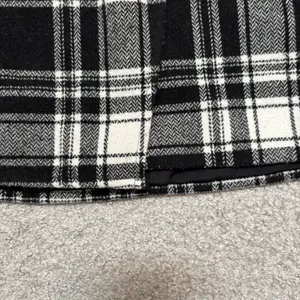 Hollister Black and White Asymmetrical Plaid Mini Skirt thumbnail 5