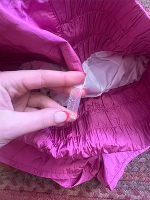FREE PEOPLE Anthropologie Hot Pink High-Waist Smocked Athletic RUNNING Shorts thumbnail 2