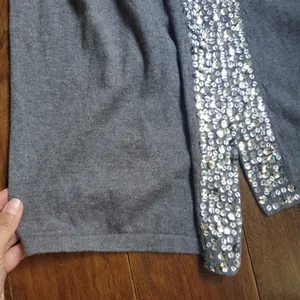 Gray sparkly cardigan size large by Apt9 . Longer style with short sleev… thumbnail 5
