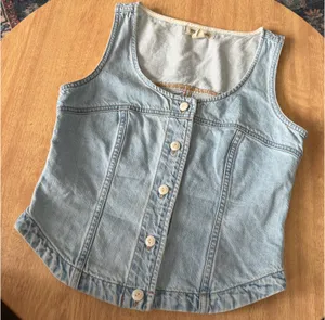 Madewell Light Denim Wash Top thumbnail 2