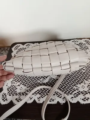 Anthropologie LindyWoven Crossbody Bag - Cream Clutch Spring Summer Womens thumbnail 6