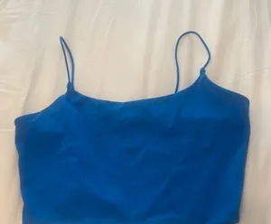 Blue Garage Crop Tank Top thumbnail 1