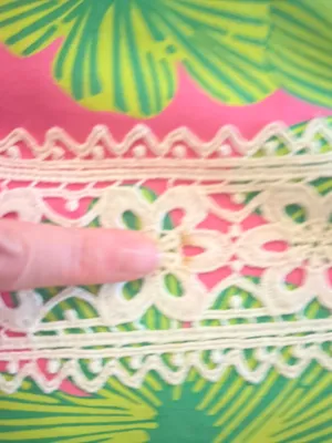 Lilly Pulitzer white label vintage lace skirt thumbnail 4