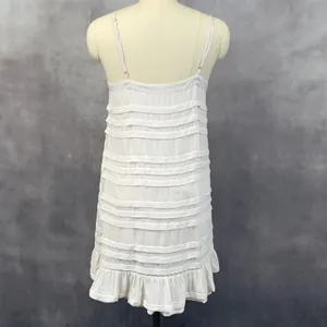 Saltwater Luxe Tiered Mini Dress‎ Women Medium Ruffle Boho Coastal Clean Girl thumbnail 3