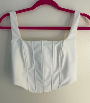 Edikted Top Corset White thumbnail 1