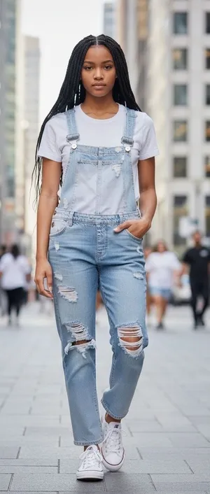 Anthropologie Paige Noella Distressed Jean Overalls Sz 25 #Boho #grunge #hippie thumbnail 1