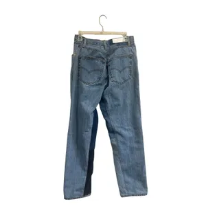 RE DONE‎ Levi's High Rise Straight Jeans Altered Waist Vintage Wash Size 27 thumbnail 2