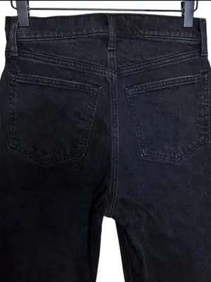 Abercrombie & Fitch Black 90s Relaxed High-Rise Jeans thumbnail 3