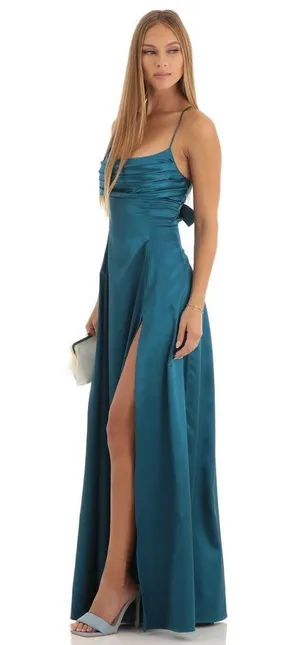 Lucy in the Sky Teal Maxi Dress thumbnail 2