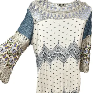 John‎ Mark Boho Crochet Butterfly Blouse Size Medium Top thumbnail 10