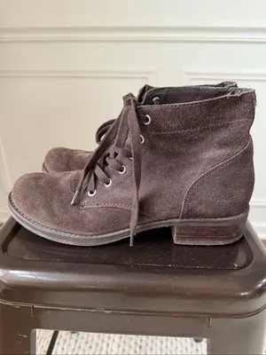 Sam Edelman Bleecker Brown Suede Leather Ankle Boots Booties 9 thumbnail 3