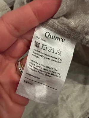 Quince 100% European Linen Long Sleeve Shirt Medium - C11-739 thumbnail 6