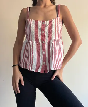 Rails Red Striped Tank Top thumbnail 3