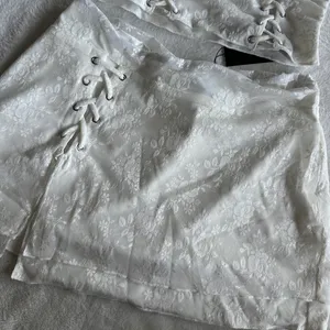 Outcast Clothing Dalia Crop Top Mini Skirt White Set thumbnail 7
