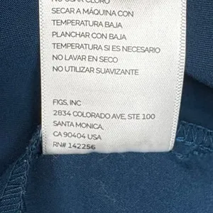 Figs Catarina One-Pocket Scrub Top Blue V-Neck Darted Back Short Sleeve Size XXL thumbnail 9