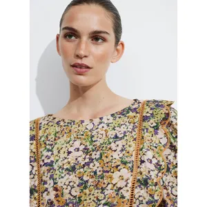 NWT‎ & Other Stories Scalloped Mini Dress Sz XS Floral Cottage Romantic Feminine thumbnail 10