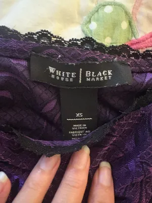 White House Black Market Purple Corset Top XS thumbnail 2