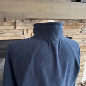 Vineyard Vines Women's Navy Fleece Turtleneck Sweater thumbnail 7