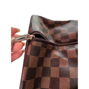Benoss Milan Brown Checkered Weekender Duffel Travel Bag thumbnail 10