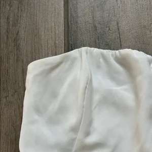 Cotton Candy Strapless White Dress thumbnail 5