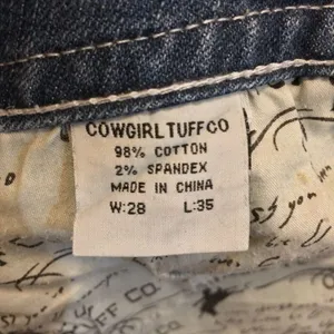 Cowgirl Tuff fearless bling jeans bootcut wide leg 28 thumbnail 14