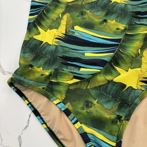 J Crew Swimsuit Womens Size 10 Green Tropical Leaves One Piece Swim NWT thumbnail 2