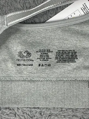 Fruit of the Loom Womens Seamless Wireless T-Shirt Bra Gray Size Small thumbnail 6