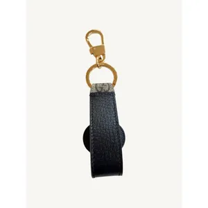 Gucci Interlocking G Keychain Ring Bag Charm GG Supreme Black Leather 701432 NIB thumbnail 5