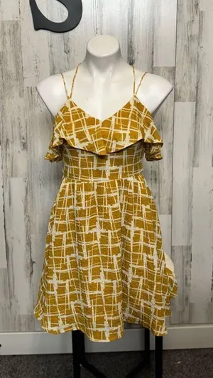 J.O.A yellow dress thumbnail 1